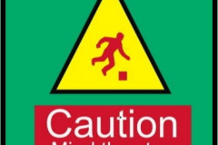 Caution-feliratos-logos-szonyeg